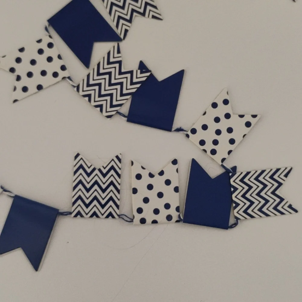 💙+🤍 mini flag garland.